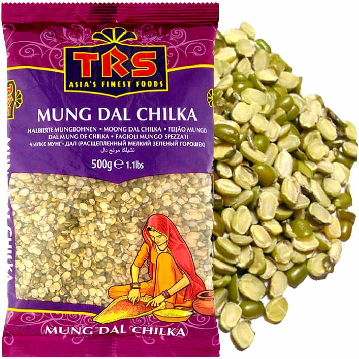 Fasola Mung Suszona Połówki 500g TRS