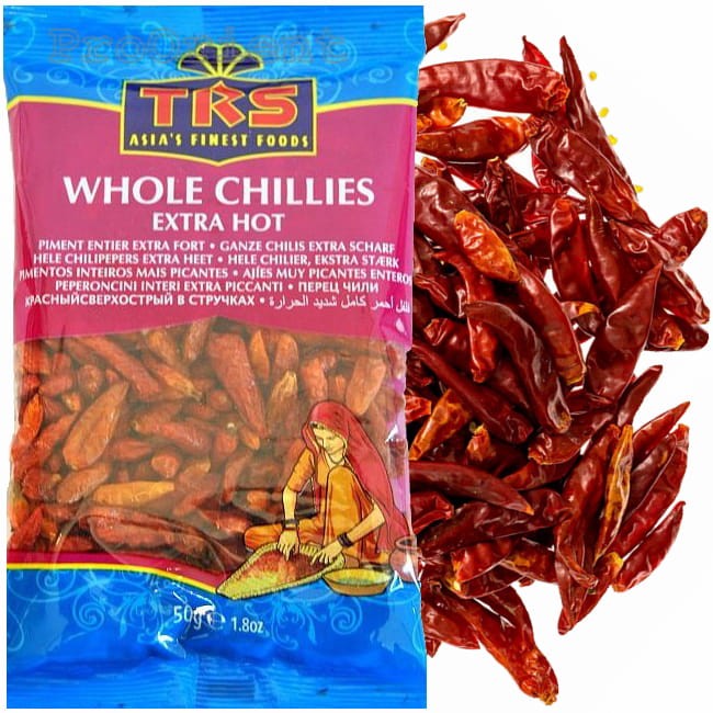 Suszone Papryczki Chili Całe 50g TRS