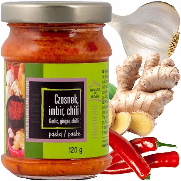 Pasta Czosnek, Imbir i Chili 120g HOUSE OF ASIA