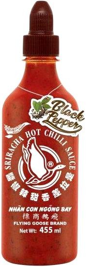 Sos Chilli Sriracha Czarny Pieprz 455ml FLYING GOOSE BRAND