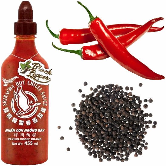 Sos Chilli Sriracha Czarny Pieprz 455ml FLYING GOOSE BRAND