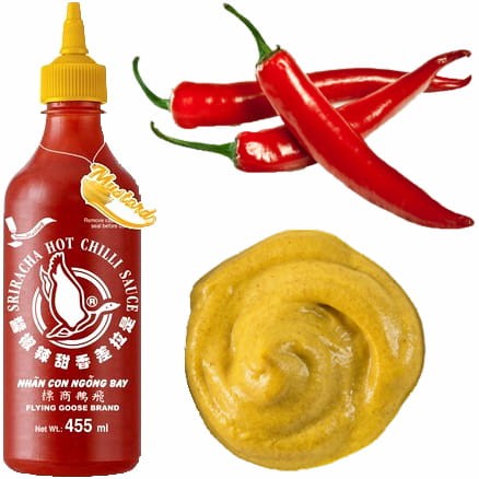 Sos Chilli Sriracha z Musztardą 455ml FLYING GOOSE BRAND
