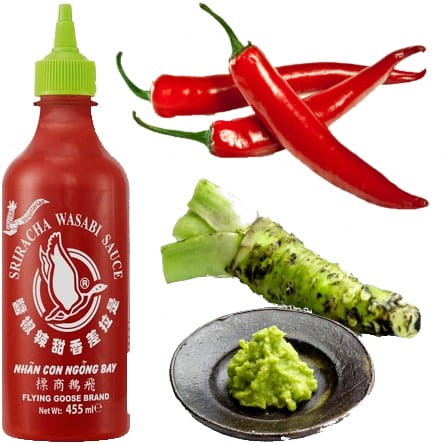 Sos Chilli Sriracha Wegetariański Wasabi 455ml FLYING GOOSE BRAND