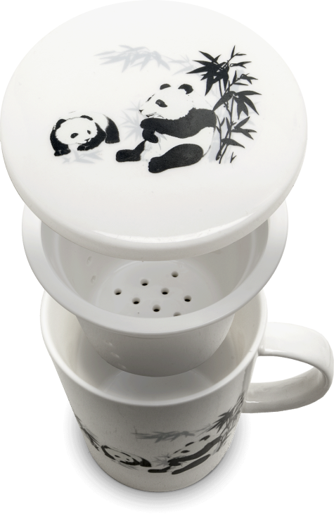 Kubek Do Herbaty z Ceramicznym Filtrem Panda ROYAL TEA