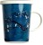 Kubek Do Herbaty z Ceramicznym Filtrem Niebieski Kwiat Magnolii ROYAL TEA