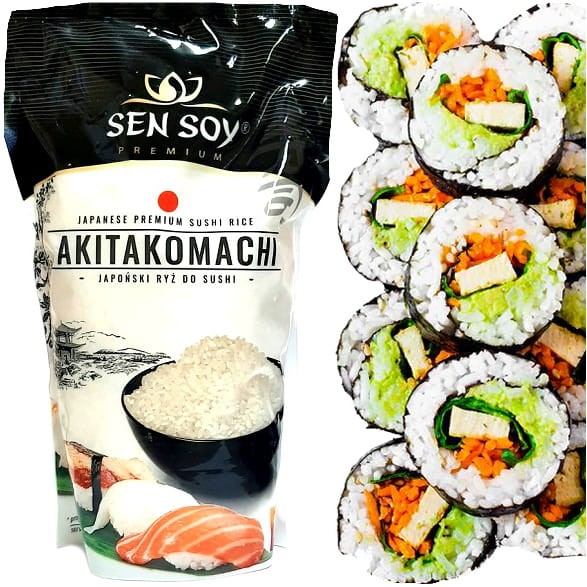 Japoński Ryż Do Sushi Akitakomachi 1kg SEN SOY