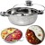 Chiński Garnek Fondue Dzielony Hot Pot 26cm REMO