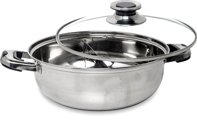 Chiński Garnek Fondue Dzielony Hot Pot 26cm REMO