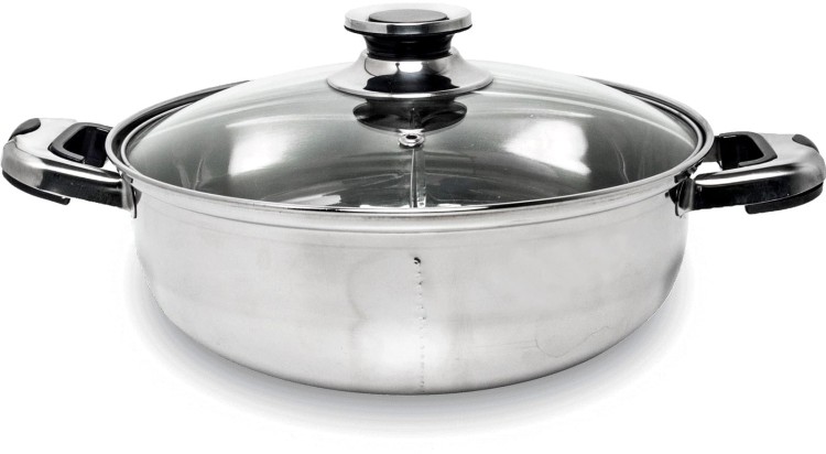 Chiński Garnek Fondue Dzielony Hot Pot 32cm REMO