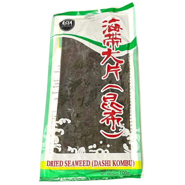 Glony Wodorosty Kombu Dashi Suszone 100g ASIA KITCHEN