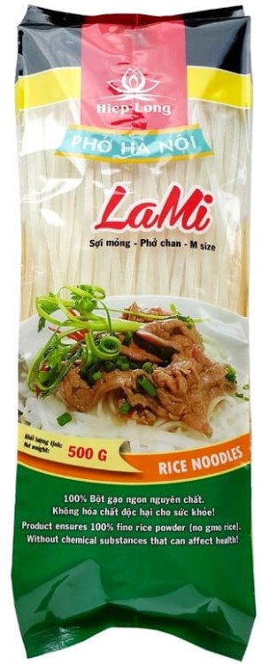 Makaron Ryżowy 4mm Tasiemki 500g HIEP LONG
