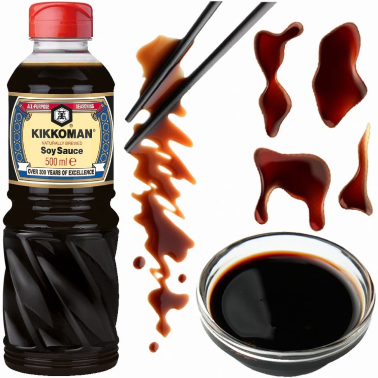 Sos Sojowy Naturalnie Ważnony 500ml KIKKOMAN