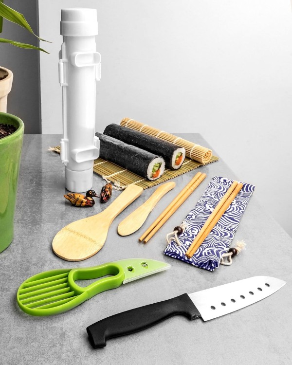 Zestaw Do Robienia Sushi DELUXE 14 Niezbędnych Akcesoriów