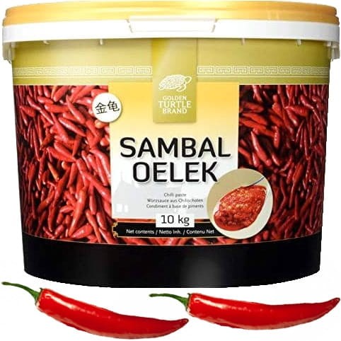 Sos Sambal Oelek Wiaderko 10kg GOLDEN TURTLE BRAND