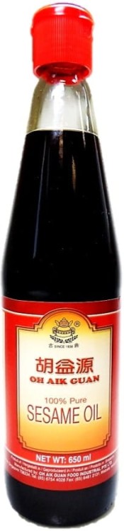 Olej Sezamowy Czysty 650ml OH AIK GUAN