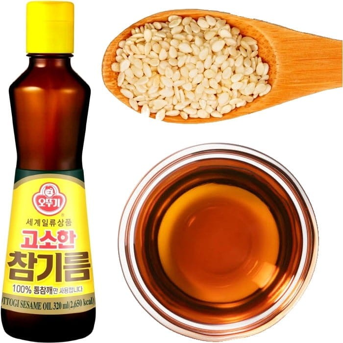 Olej Sezamowy 100% z Sezamu Koreański 320ml OTTOGI