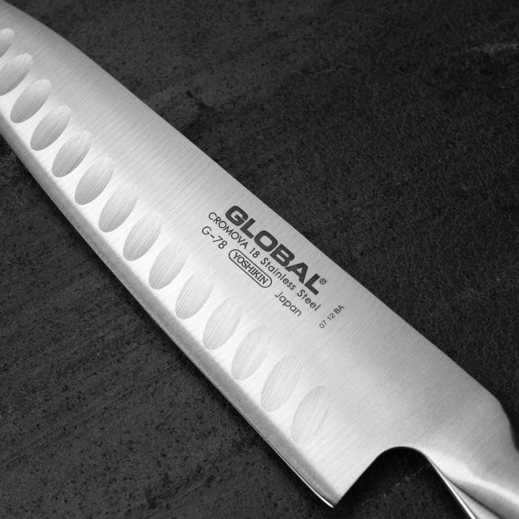 Nóż Szefa Kuchni Żłobiony 18cm | Global G-78