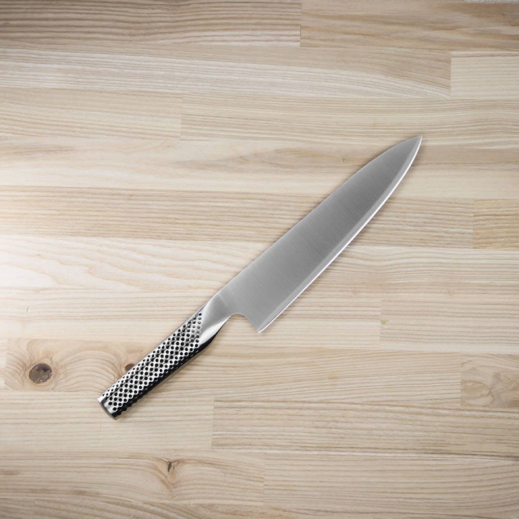 Global Japoński Zestaw Starter Nóż Szefa Kuchni G-2 i Ostrzałka 220/BR