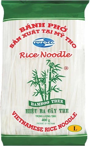 Makaron Ryżowy Rozmiar L Tasiemki Bezglutenowy 400g BAMBOO TREE