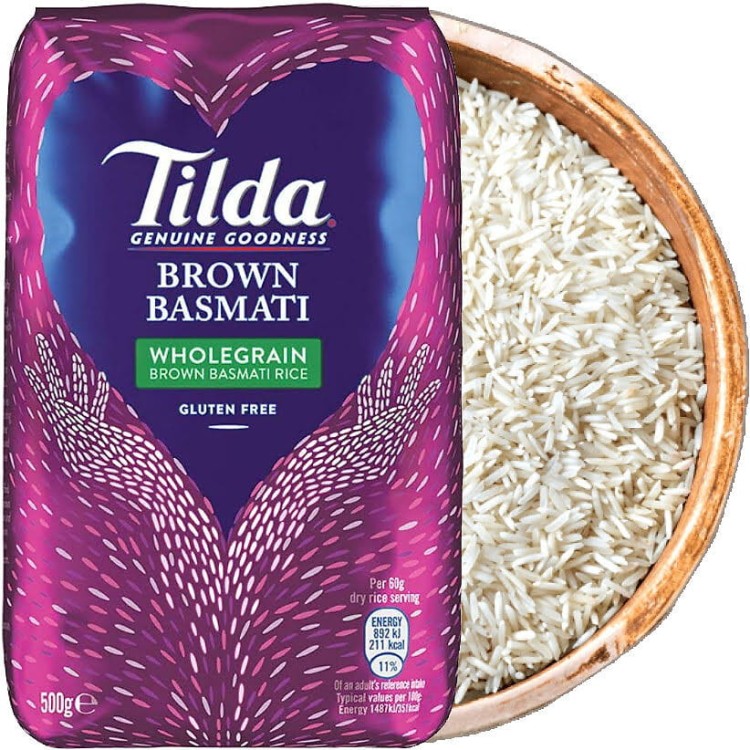 Ryż Brązowy Basmati Indyjski Pełnoziarnisty Bezglutenowy 500g TILDA