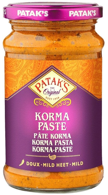 Pasta Curry Korma Łagodna Indyjska Mild 290g PATAKS
