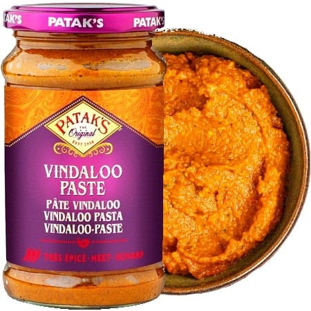 Pasta Vindaloo Curry Ostra Indyjska Hot 283g PATAKS