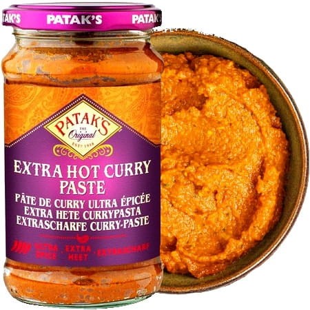 Pasta Curry Bardzo Ostra Indyjska Extra Hot 283g PATAKS
