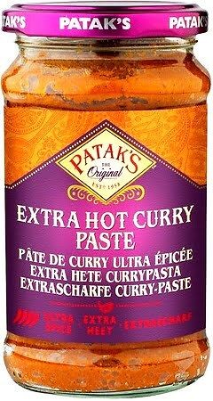 Pasta Curry Bardzo Ostra Indyjska Extra Hot 283g PATAKS