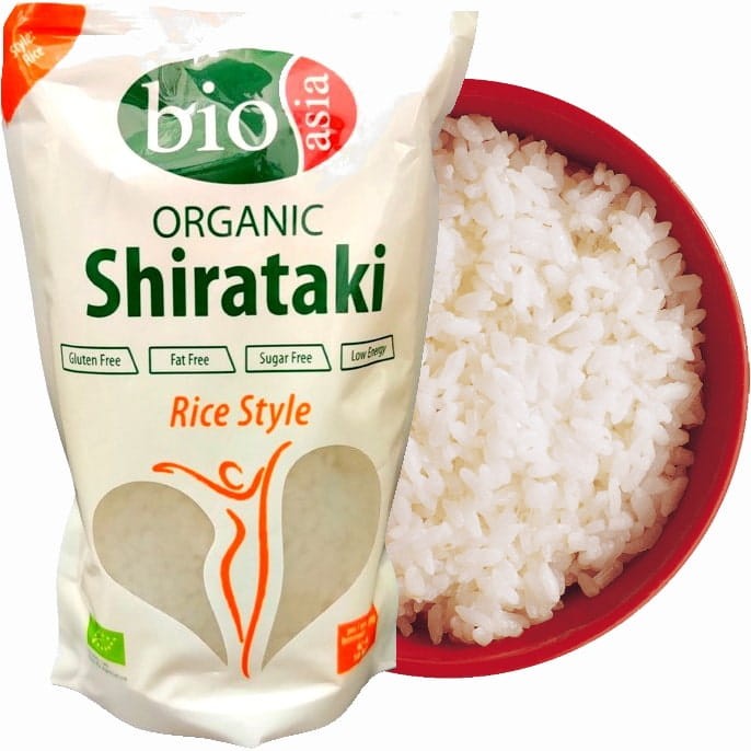 Makaron Bezglutenowy BIO Shirataki Rice z Konjac 270g BIOASIA
