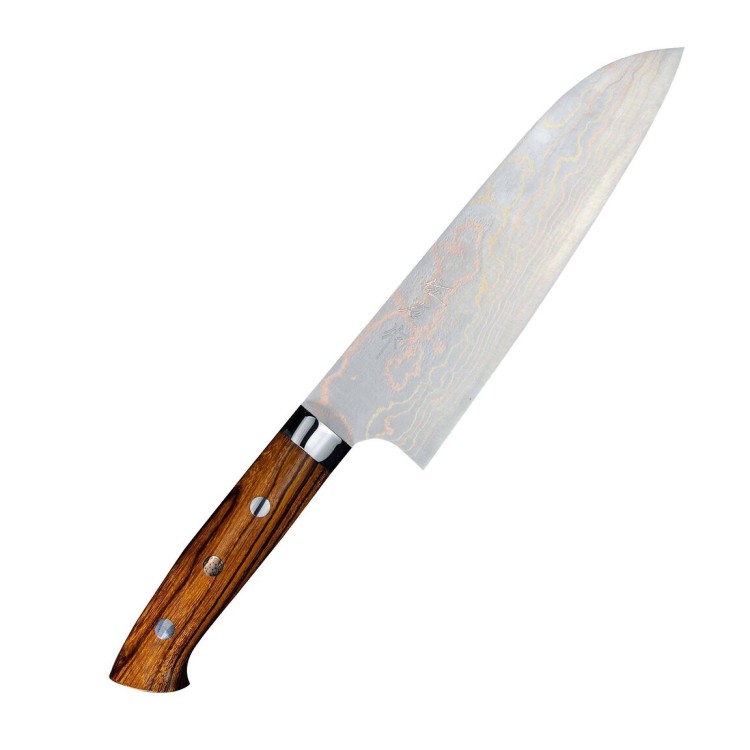 Takeshi Saji IW Aogami#2 Color Nóż Santoku 18cm