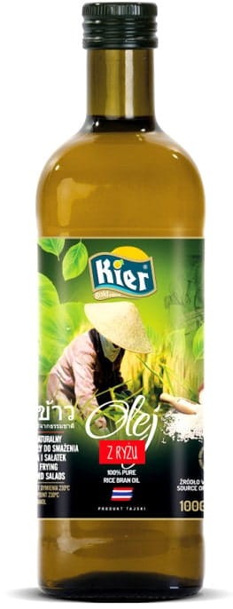 Olej Ryżowy 100% Czysty Wysoka Jakość 1L KIER