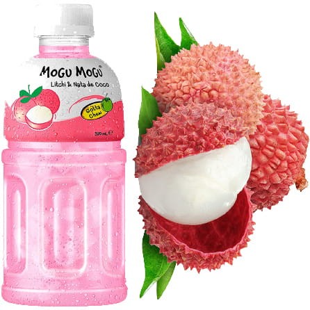 Napój o Smaku Lychee z Dodatkiem Nata De Coco 320ml MOGU MOGU