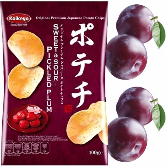 Chipsy Ziemniaczane Słodko Kwaśne Potechi Umeboshi 100g KOIKEYA
