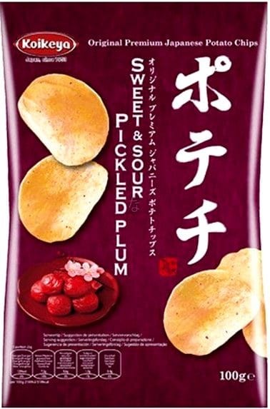 Chipsy Ziemniaczane Słodko Kwaśne Potechi Umeboshi 100g KOIKEYA