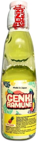 Napój Oranżada Japońska Ananas Pineapple 200ml GENKI RAMUNE