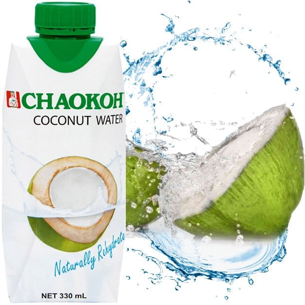 Naturalna Zdrowa Woda Kokosowa z Zielonego Kokosa 100% Nawodnienie 330ml 0,33L CHAOKOH