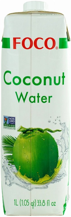 Naturalna Zdrowa Woda Kokosowa z Zielonego Kokosa 100% Nawodnienie 1000ml 1 Litr FOCO