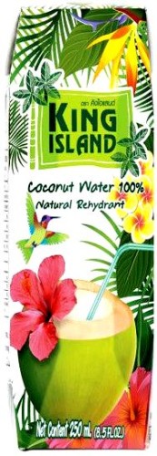 Naturalna Zdrowa Woda Kokosowa z Zielonego Kokosa 100% Nawodnienie 1000ml 1 Litr KING ISLAND