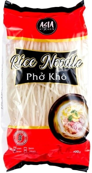 Makaron Ryżowy Wstążki 3mm 400g ASIA KITCHEN