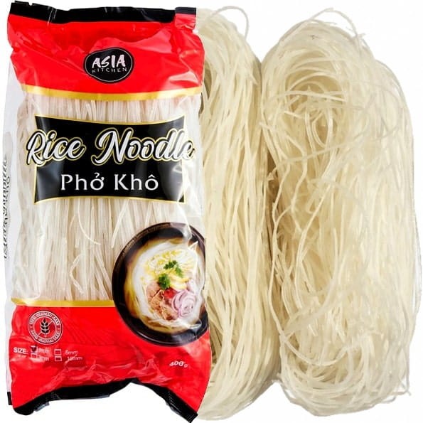 Makaron Ryżowy Wstążki 1mm 400g ASIA KITCHEN