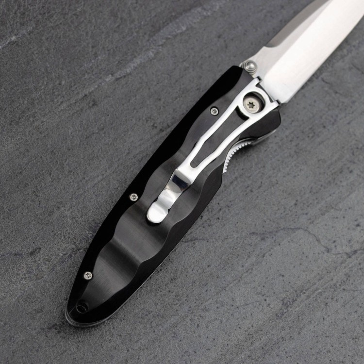 Nóż Składany Mcusta Classic Wave Black Pakka VG-10 8cm