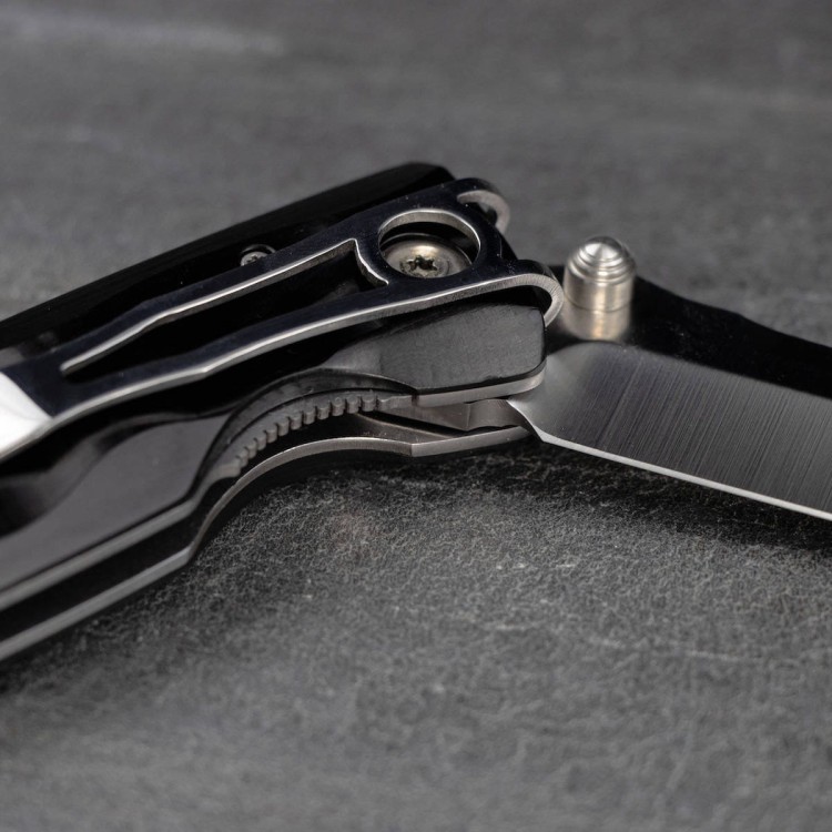 Nóż Składany Mcusta Classic Wave Black Pakka VG-10 8cm