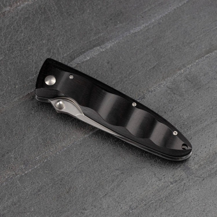 Nóż Składany Mcusta Classic Wave Black Pakka VG-10 8cm