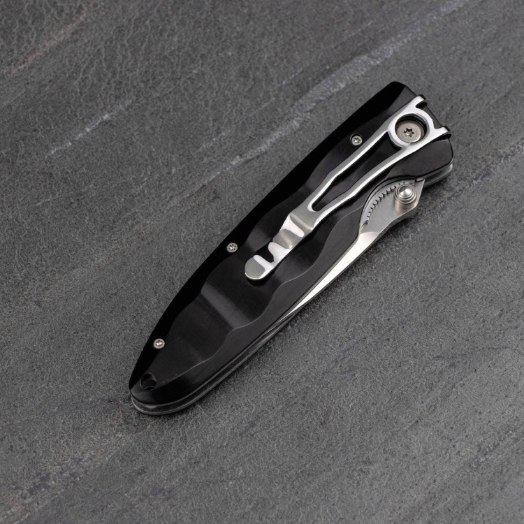 Nóż Składany Mcusta Classic Wave Black Pakka VG-10 8cm