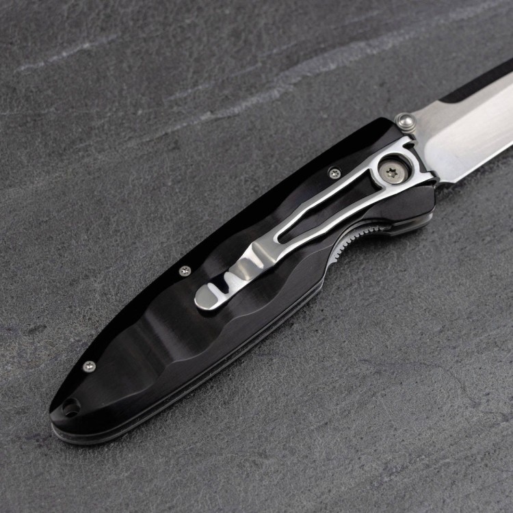 Nóż Składany Mcusta Classic Wave Black Pakka VG-10 8cm