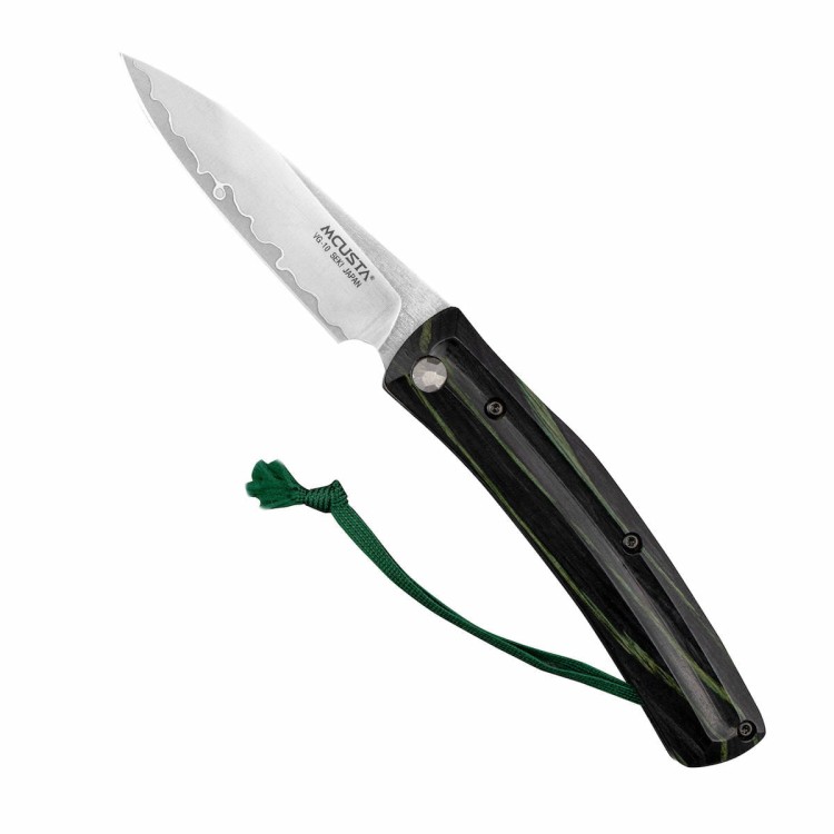 Nóż Składany Mcusta Friction Folder Czarno-Zielony VG-10 7,5cm