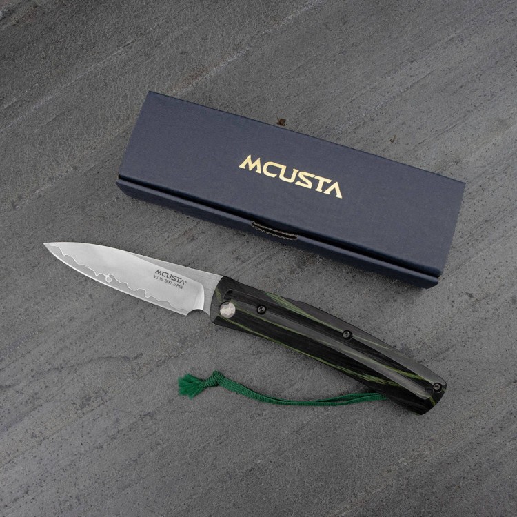 Nóż Składany Mcusta Friction Folder Czarno-Zielony VG-10 7,5cm