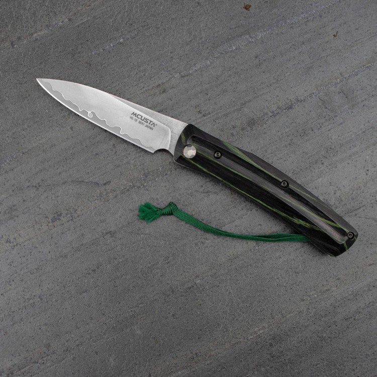 Nóż Składany Mcusta Friction Folder Czarno-Zielony VG-10 7,5cm