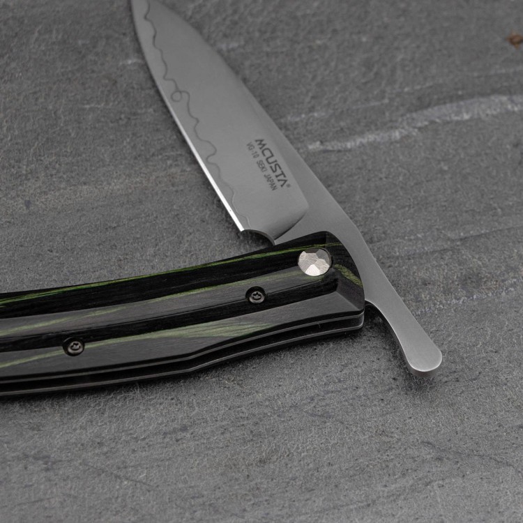 Nóż Składany Mcusta Friction Folder Czarno-Zielony VG-10 7,5cm