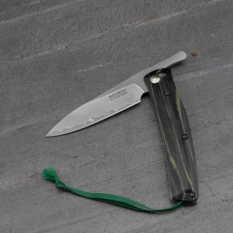 Nóż Składany Mcusta Friction Folder Czarno-Zielony VG-10 7,5cm